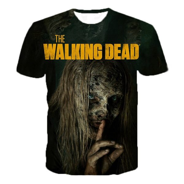 2021 Horror TV Drama The Walking Dead 3D Printed T Shirt Men Women Fashion Casual T-shirt Hip Hop Streetwear Oversized Tee Tops - Image 3