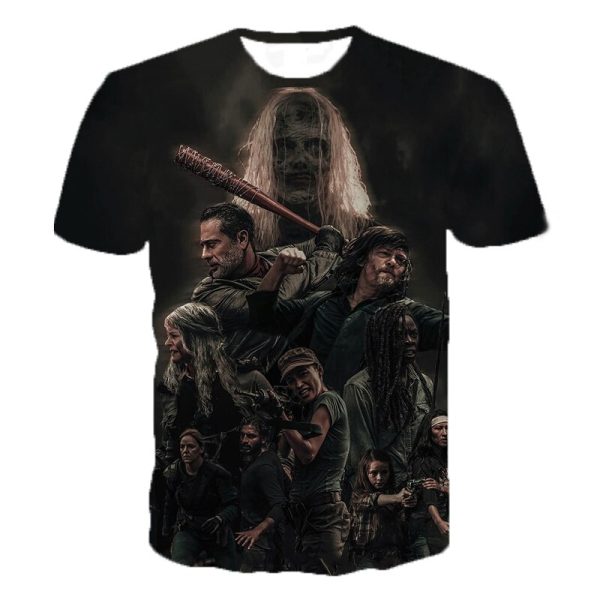 2021 Horror TV Drama The Walking Dead 3D Printed T Shirt Men Women Fashion Casual T-shirt Hip Hop Streetwear Oversized Tee Tops - Image 4