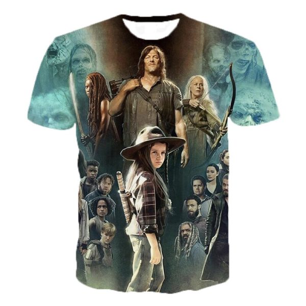 2021 Horror TV Drama The Walking Dead 3D Printed T Shirt Men Women Fashion Casual T-shirt Hip Hop Streetwear Oversized Tee Tops - Image 6