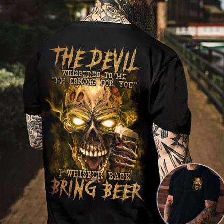 2022 3d Vintage Men Clothing Street Retro Men's T-shirt Hip Hop Casual Oversized T Shirt For Men Back Skull Cool Print T-shirts
