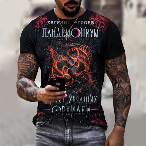 2022 Constellation Men's T-shirt Oversized T Shirt Hip Hop Shirt For Men Streetwear Men's Clothing 3d Print T-shirts O Neck Tee - Image 4