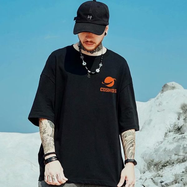 2022 Streetwear O-neck Tshirt Martian Astronaut Graphic T-shirts Hip Hop Male Oversized T shirts Casual Short Sleeve Y2K Tees - Image 4