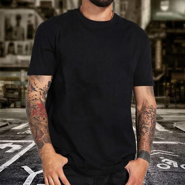 2022 Summer Cheap Men Women Sport Solid T-Shirts Quick-Drying Gym Running Short Sleeve Top Male Breathable Basic Simple T-Shirts - Image 2