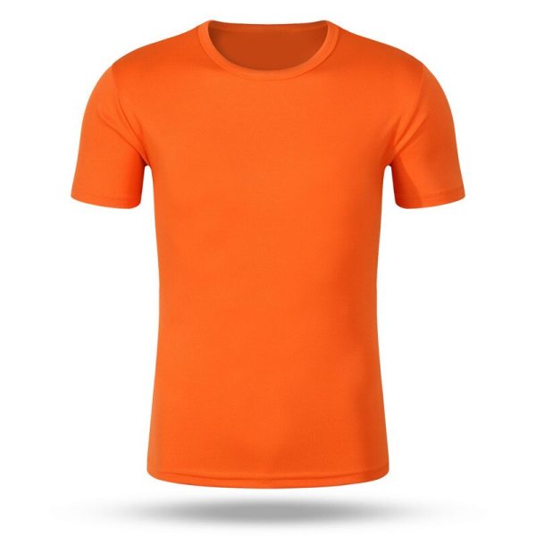 2022 Summer Cheap Men Women Sport Solid T-Shirts Quick-Drying Gym Running Short Sleeve Top Male Breathable Basic Simple T-Shirts - Image 3