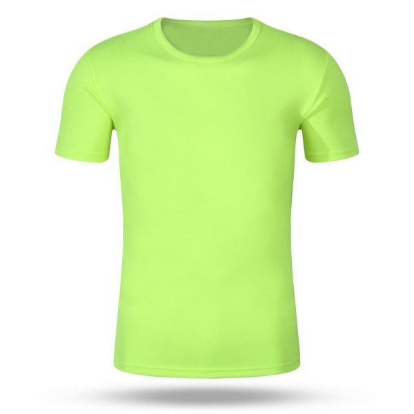2022 Summer Cheap Men Women Sport Solid T-Shirts Quick-Drying Gym Running Short Sleeve Top Male Breathable Basic Simple T-Shirts - Image 4