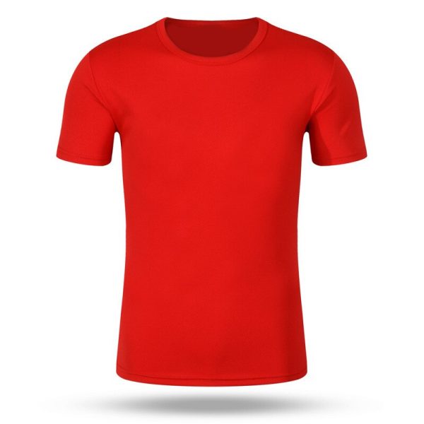 2022 Summer Cheap Men Women Sport Solid T-Shirts Quick-Drying Gym Running Short Sleeve Top Male Breathable Basic Simple T-Shirts - Image 5