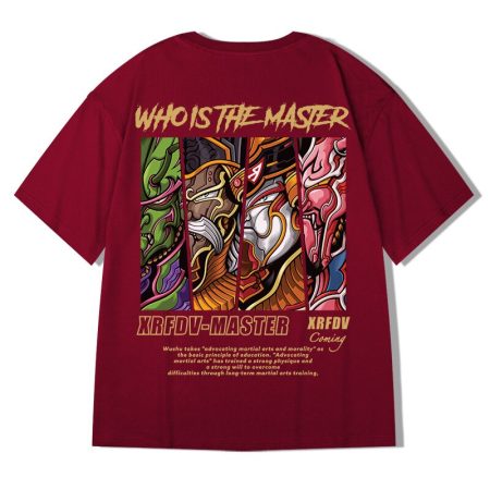 2022 Summer New Anime Graphics T-shirt Men's Letter Short Sleeve Tops Loose Japanese Casual Tee Shirts y2k Clothes Streetwear