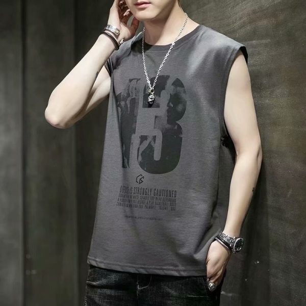 Basketball Vest 13 Print Sleeveless T-Shirts Men Quick-drying Sport Running Tanks Top Male Fitness Jogging Outer Wear Clothing - Image 2