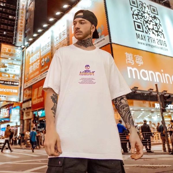 High Street Graffiti T Shirt For Men Hip Hop Fashion Graphic Print Tee Tops 2023 Summer Casual Y2K Streetwear Oversize Tshirt - Image 2