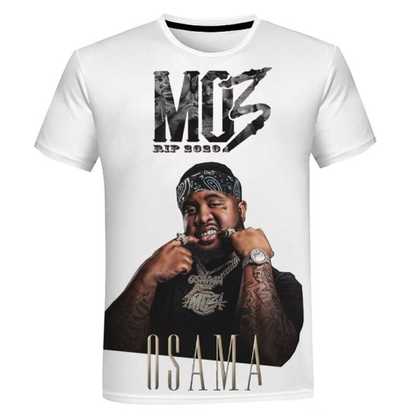 Hip-hop rapper T-shirt men 3D printing Mo3 T-shirt unisex fashion casual short-sleeved summer streetwear oversized T-shirt tops - Image 4