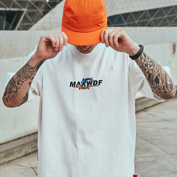 Japanese Carp Flag Funny Printed Men Hip Hop T shirts 2022 Summer Man Casual Short Sleeve Tops Tees Harajuku Male Y2K Tshirts - Image 2