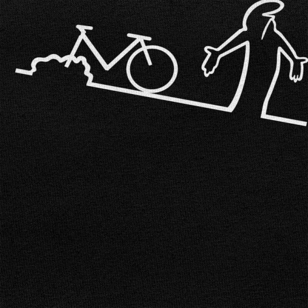 Male Funny La Linea Bike Amazing T Shirts Short Sleeved Cotton Tshirt Unique T-shirt Leisure Animation Comedy Tee Tops Apparel - Image 3