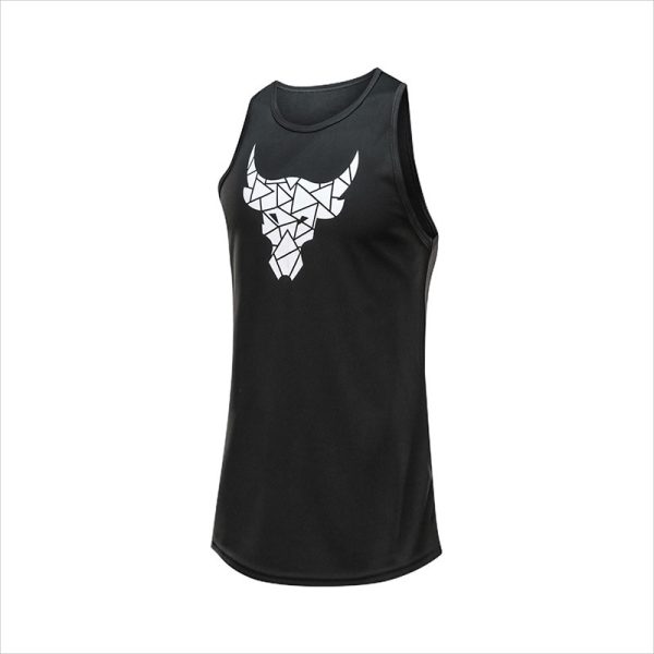 Men's Bull head Print Tank Top gym shirt clothing Breathable Basketball Training Sportswear Outdoor quick-drying Fitness vest - Image 3