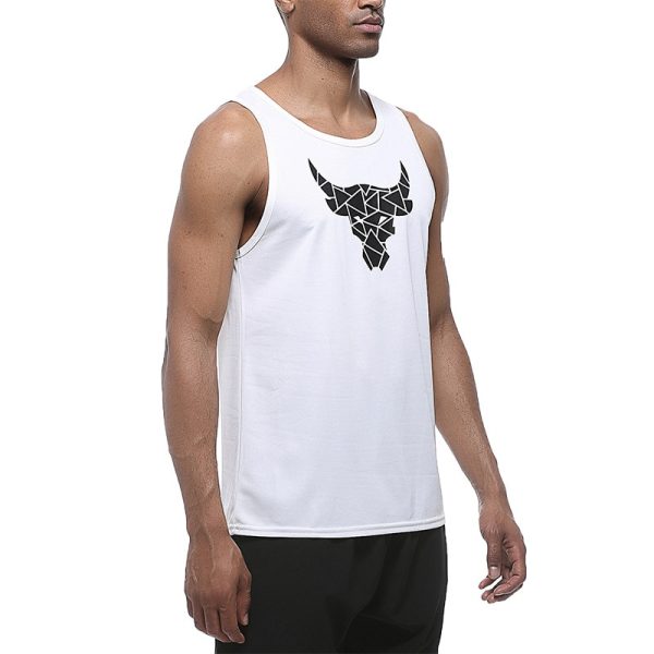 Men's Bull head Print Tank Top gym shirt clothing Breathable Basketball Training Sportswear Outdoor quick-drying Fitness vest - Image 5