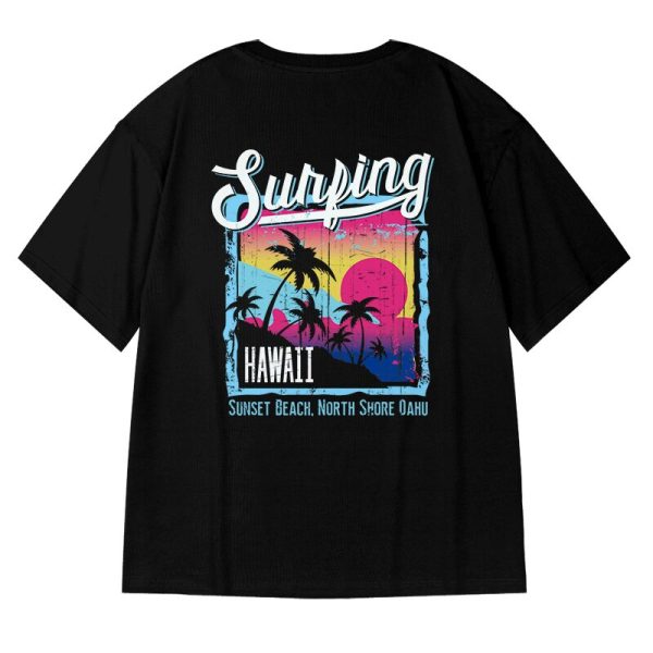 Men‘s Oversized Tshirts Funny Graphic Colorful Summer Casual Tops Couples Harajuku Fashion Tee Shirt Male Hip Hop y2k Clothes - Image 5