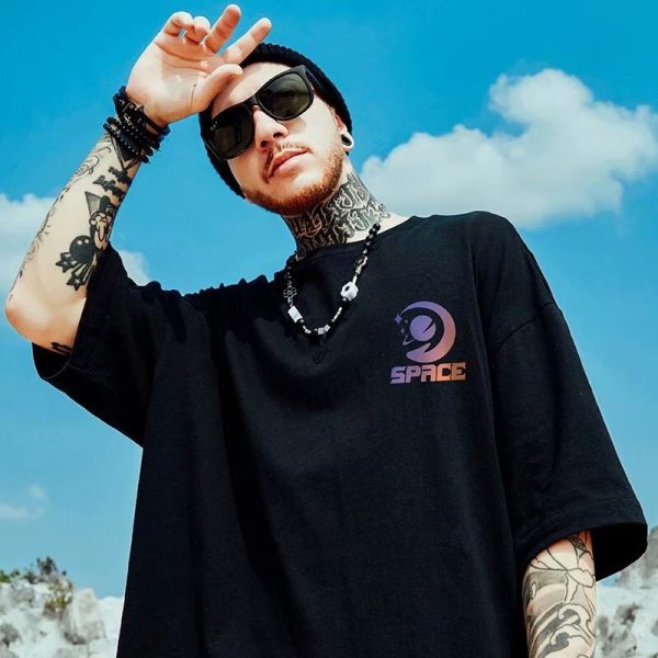 Summer Men's Astronaut Graphic T-shirts Space Hip Hop Oversized T-shirt Harajuku Short Sleeve Tops Casual Fashion y2k Clothing - Image 4