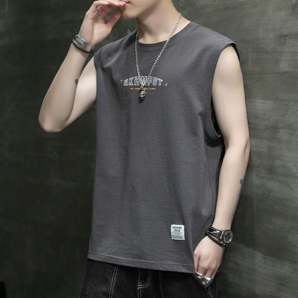 Summer Men's Short-sleeved Tank Tops Gyms clothing Bodybuilding Fitness Sleeveless Vest Casual Tanktop basketball tanks T-shirts - Image 2