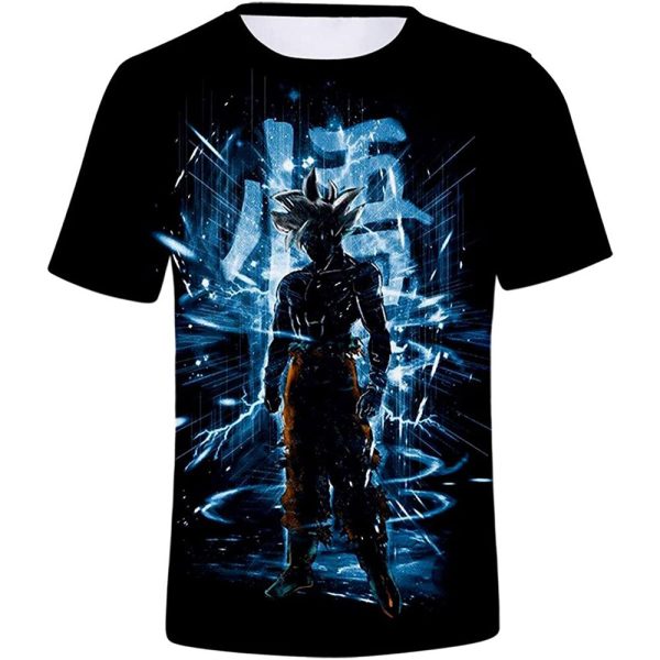 The coolest goku anime 3DT shirt 2021 summer children's novelty tops cute goku harajuku anime design men and women casual Tshirs